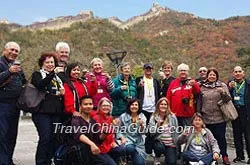 Our Tour Group on Great Wall