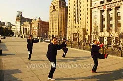Morning Exercise on the Bund