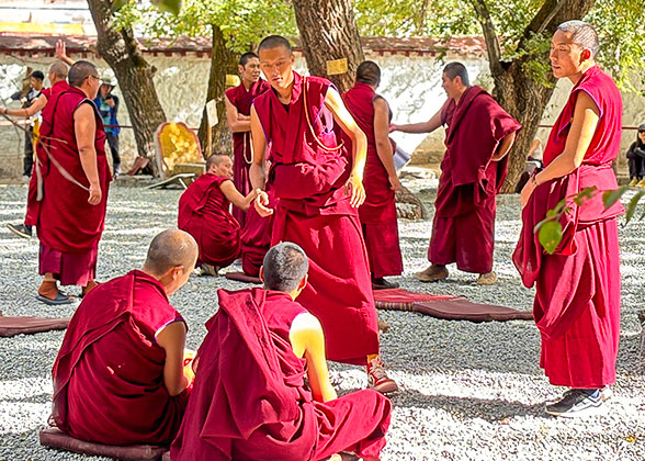Tibetan Lamas Debating Sutras