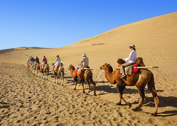 Camel Riding, Dunhuang