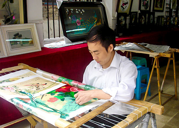 Traditional hand embroidery