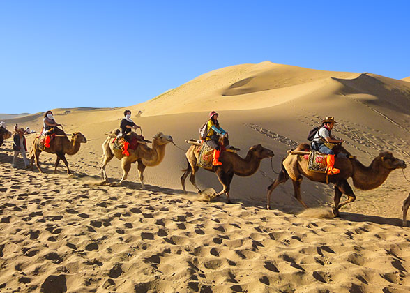 Camel Riding, Dunhuang
