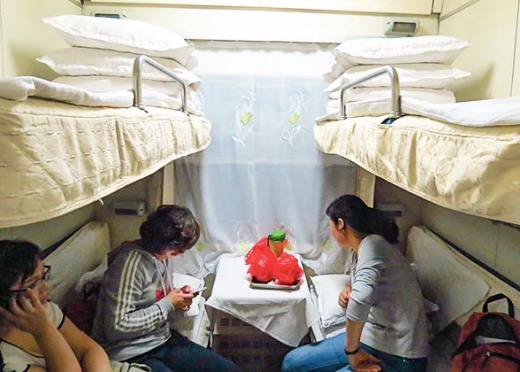 Soft Sleeper Compartment on China Train