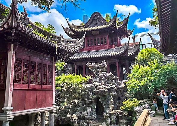 Our Guests at the Yu Garden