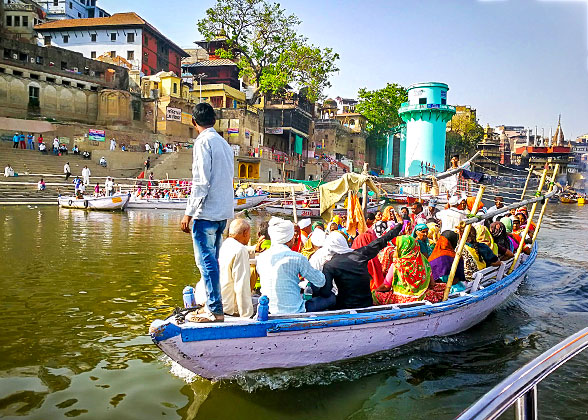 Boat on the River Ganges