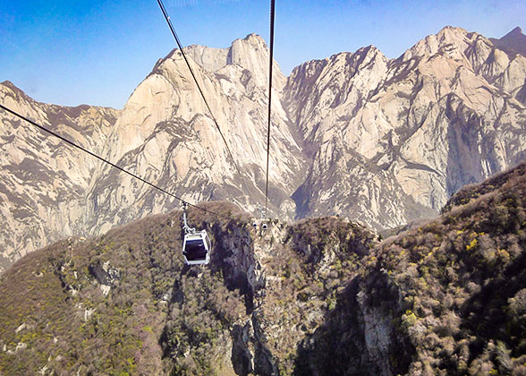 Cable Car at the Mt. Huashan