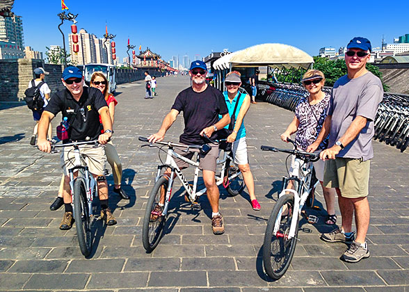 Cycling on the City Wall, Xi'an