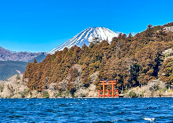 Cruise on the Lake to View Mt. Fuji