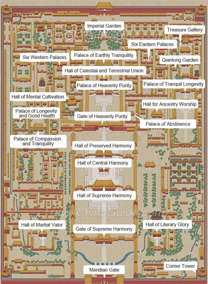 Forbidden City Map
