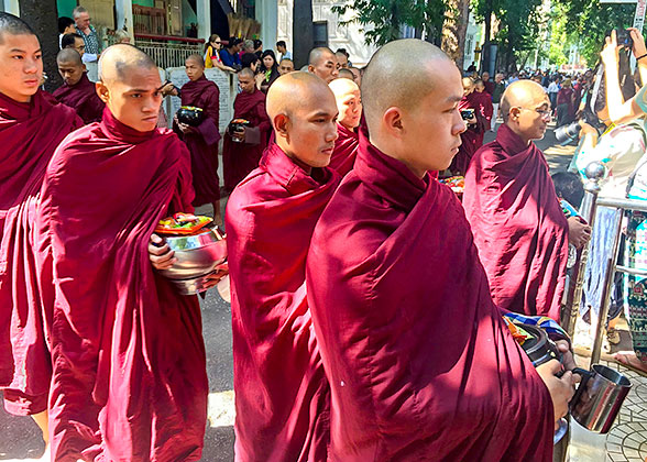 Monks in Myanmar