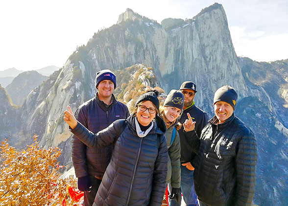 Our Guests at the Mt. Huashan