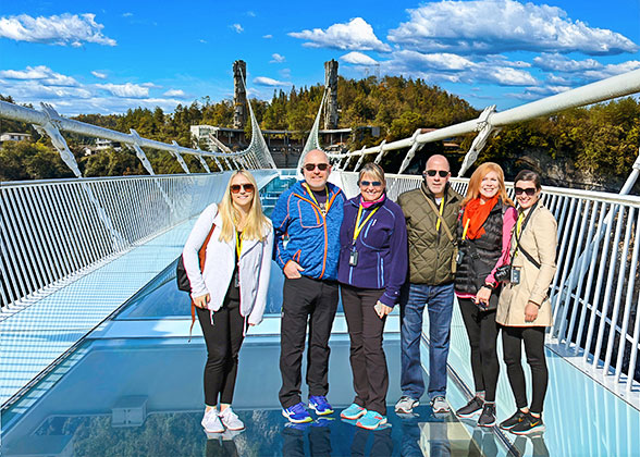 Our Guests on the Glass Bridge